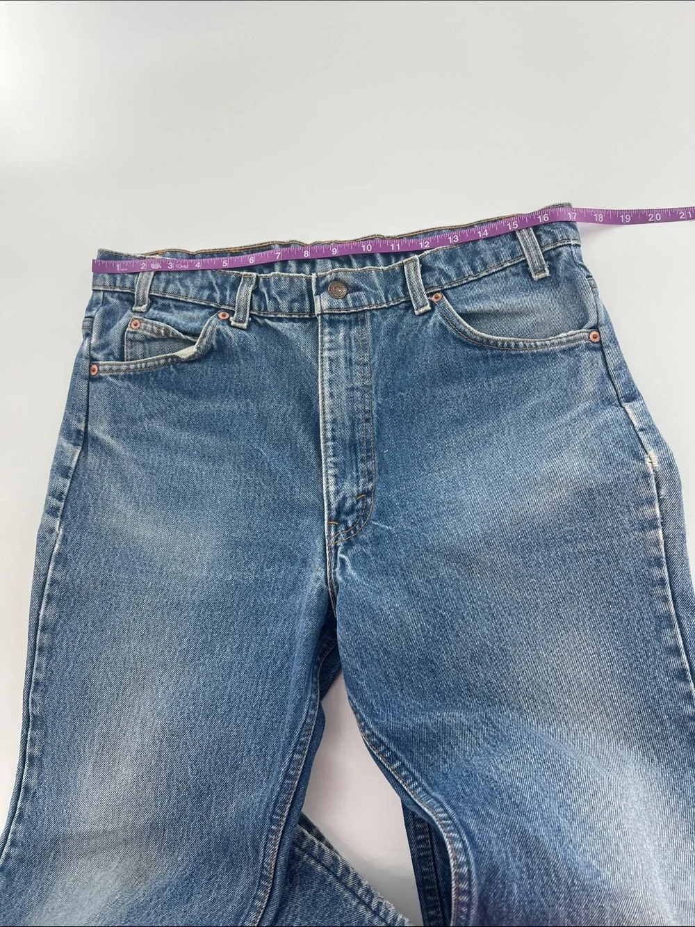 Vintage Orange Tab 517 Men’s Straight-Leg Jeans USA made Grunge gorpcore